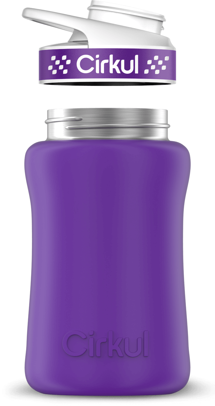 Custom 12oz. Stainless Steel Bottle & Comfort Grip Lid