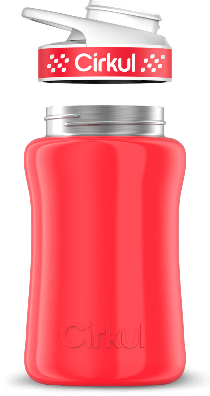 Custom 12oz. Stainless Steel Bottle & Comfort Grip Lid